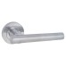 Exel Satin Chrome Door Handles on Round Rose - Dakota Range 