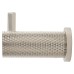 Alexander & Wilks Brunel Diamond Knurled Single Coat Hook - 48 x 25mm - PVD Polished Nickel