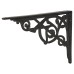 Olde Forge Vine Shelf Bracket - 245 x 195mm - Black