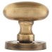 Exel Victorian Oval Mortice Door Knob - 61mm Rose Diameter - Antique Brass