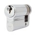 Eurospec 5 Pin 45mm Euro Single Cylinder - 35 + 10mm - Polished Chrome - Keyed to Differ