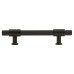 Hampstead Falmouth 12mm Knurled T-Bar Cabinet Pull Handle - 96mm Centres - Matt Black
