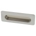 Exel Rectangular Flush Cabinet Pull Handle - 106 x 39mm - Matt Chrome