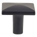 Hampstead Pyramid Style Square Cabinet Knob - 29 x 29mm - Matt Black