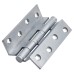 Cranked Ball Bearing Storm Proof Casement Window/Door Hinge - 100 x 3mm - Satin Chrome - Pair