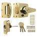 ERA BS3621:2007 Double Locking Nightlatch - 40mm Backset - Polished Brass Case/Cylinder