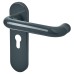 Hoppe AR600/23 Anthracite Grey Nylon Steel Core Euro Lock Door Handle - 47.6mm c/c - Paris Range