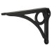 Olde Forge Circle Shelf Bracket - 145 x 105mm - Black
