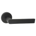 Serozzetta by Carlisle Brass Matt Black Door Handles on Round Rose - Edge Range 