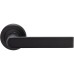 Serozzetta by Carlisle Brass Matt Black Door Handles on Round Rose - Edge Range 