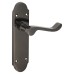Exel Victorian Summer Latch Door Handle Kit - Black Nickel