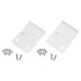 FVG Cabinet Hinge Repair Plates - 55 x 10mm - White
