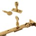 Locking Casement Window Stay Pin - Polished Brass