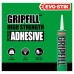Evo-Stik Green Gripfill Grab Adhesive - Solvent Based - 350ml - Grey Evo-Stik Green Gripfill Grab Adhesive - Solvent Based - 350ml - Grey