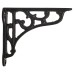 Olde Forge Scroll Shelf Bracket - 100 x 90mm - Black 