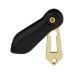Hampstead Covered Escutcheon - 65 x 20mm - Keyhole - Black Porcelain