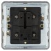 Knightsbridge 10AX 1 Gang Screwless Flat Plate Double Pole Light Switch - Smoked Bronze