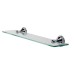 Croydex Westminster Glass Shelf - 500 x 115mm - Polished Chrome