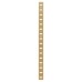 Exel Flat Bookcase Strip - 1829 x 19mm - Polished Solid Brass