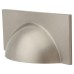 Crofts & Assinder Monmouth Square Cabinet Cup Handle - 64mm Centres - Brushed Satin Nickel