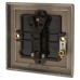 Knightsbridge 10AX 1 Gang 2 Way Toggle Light Switch - Antique Brass