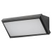 Forum Coast Luton 12W LED Wedge Outdoor Down Wall Light - IP65 - 4000K Cool White - Black