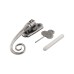 From The Anvil Monkey Tail Espagnolette Casement Window Handle - Right Hand - Pewter
