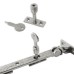 Locking Casement Window Stay Pin - Satin Chrome