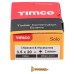 TIMCO Solo Chippy Pozi Countersunk Wood Screws - 3.5 x 20mm - Yellow Zinc - Pack of 200