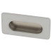 Exel Rectangular Flush Cabinet Pull Handle - 74 x 39mm - Matt Chrome