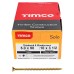 TIMCO Solo Chippy Pozi Countersunk Wood Screws - 5.0 x 90mm - Yellow Zinc - Pack of 100