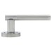Exel Satin Nickel/Polished Chrome Door Handles on Round Rose - Bella Range 
