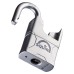 Squire Mercury High Security Closed Shackle Padlock - 50mm Body - 19 x 16mm Shackle - Silver