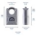 Squire Mercury High Security Closed Shackle Padlock - 50mm Body - 19 x 16mm Shackle - Silver