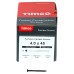 TIMCO Carcass Pozi Countersunk Wood Screws - 4.0 x 45mm - Black Phosphate - Pack of 500