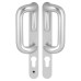 Hoppe 528G/3641N uPVC Patio Lock Door Handle - Euro - LH - Silver