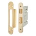 Hampstead Architectural Bathroom Lock - 78mm Case - 57mm Backset - Radius - PVD Brass