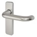 Exel Satin Aluminium 20mm Return to Door Latch Door Handle - 155 x 40mm