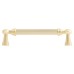 Exel Whitby Lines 10mm T-Bar Cabinet Pull Handle - 128mm Centres - Satin Brass