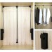 Heavy Duty Double Pull Down Soft Close Wardrobe Rail Lift - 450-600mm - Max 18kg - Black/Chrome