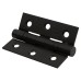 Exel Twin Ball Bearing Grade 7 Butt Fire Door Hinge - 75 x 50 x 2mm - Matt Black - Pair