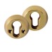 ERA High Security Escutcheon - 50mm Diameter - Euro - Polished Brass - Pair
