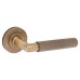 Burlington BUR40 Antique Brass Knurled Door Handles on Round Knurled Rose - Piccadilly Range 