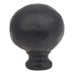 Olde Forge Ball Cabinet Knob - 30mm Diameter - Antique Black Iron
