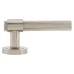 Hampstead Satin Nickel Knurled Door Handles on Round Rose - Esme Range 