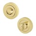 Exel Eloise Bathroom Lock Door Handle on Rose Kit - Polished Brass