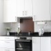 Exel Aluminium Kitchen Splashback - 600 x 750mm - Matt Chocolate