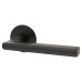 Jigtech Matt Black Door Handles on Round Slim Rose - Schema Rita Range 