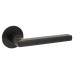 Jigtech Matt Black Door Handles on Round Slim Rose - Schema Rita Range 