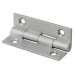 Solid Drawn Butt Cabinet Hinge - 38 x 22 x 1.45mm - Satin Chrome - Pair
